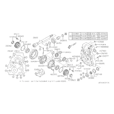 Gasket Subaru differential O-ring 74,5x2mm - Subaru CVT Gen2 TR580 - 806975010 - 2