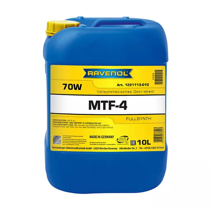 Transmission oil MTF-4 SAE 70W Ravenol 20L - Manual transmission and differential oils - 1221113-020 - 1