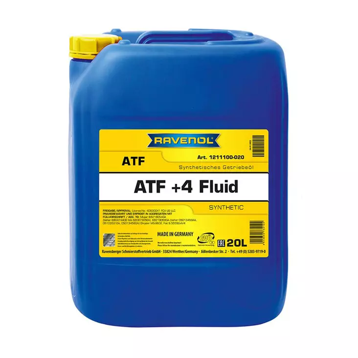 Automaattivaihteistoöljy ATF+4 Ravenol 20L - Automaattivaihteistoöljyt - 1211100-020 - 1