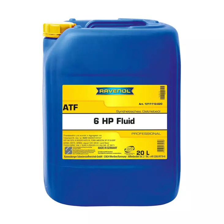 Automatic transmission oil ATF 6HP Fluid Ravenol 20L - Automatic transmission oils - 1211112-020 - 1