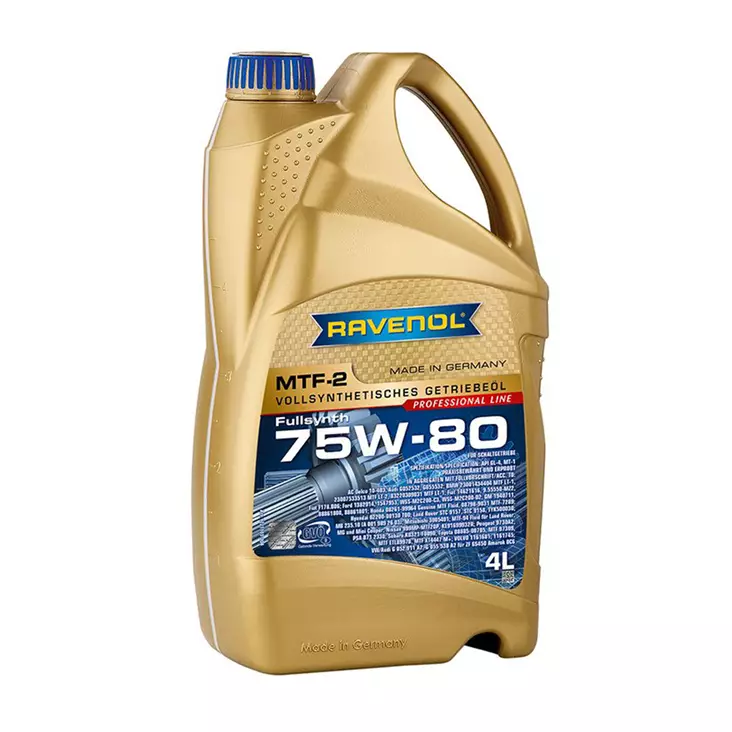 Transmission oil MTF-2 SAE 75W-80 Ravenol 4L - Manual transmission and differential oils - 1221103-004 - 1