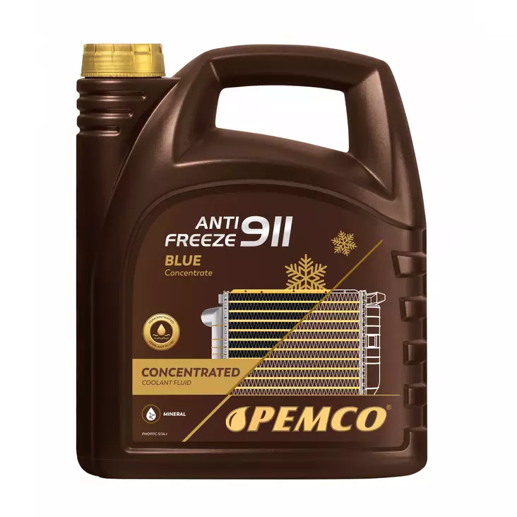 Coolant Anti Freeze 911 blue concentrate 5L - Coolants - PM0911C-005 - 1