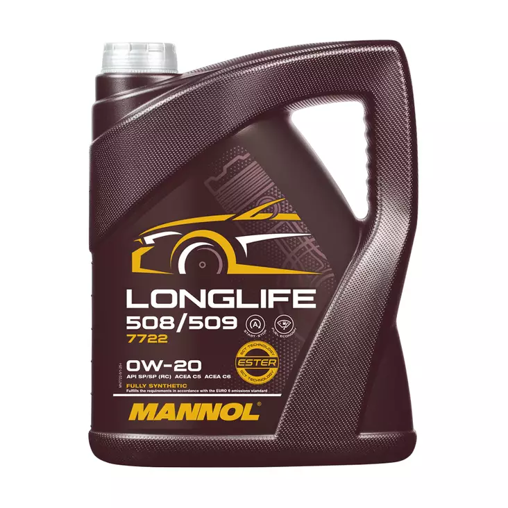 Motor oil Longlife 508/509 0W-20 Mannol 5L - Motor oils - MN7722-005 - 1