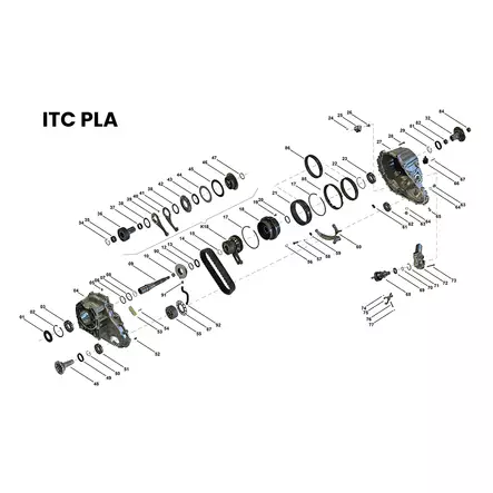 Friction and steel kit ATC300 / ATC400 / ATC500 / ATC700 / ITC PLA Transfer case - ATC300 - SP01449 - 2