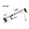 Ketjun ohjuri DCS / ATC450 / PL72 jakovaihteisto - ATC450 - sp01299 - 2