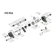 Friction and steel kit ATC300 / ATC400 / ATC500 / ATC700 / ITC PLA Transfer case - ATC300 - SP01449 - 2