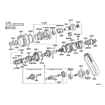 Laakerisarja Toyota Hilux jakovaihteisto - Toyota jakovaihteistot - MKHILUX-TRANSFC - 2